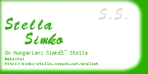 stella simko business card